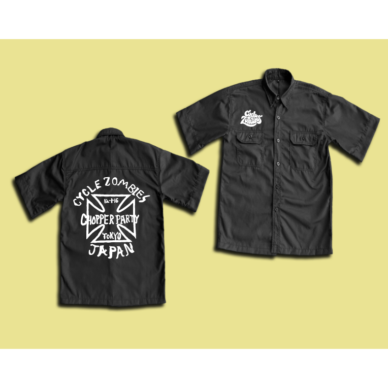 workshirt Atau kemeja BENGKEL CYCLE ZOMBIES