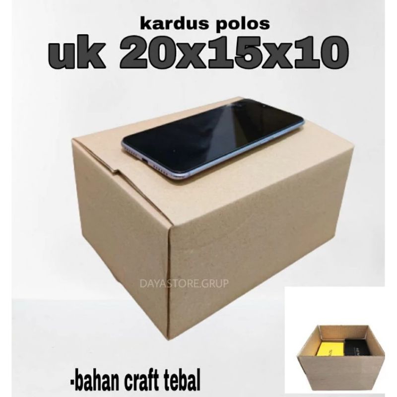 

kardus 20x20x15 cm kuat ok