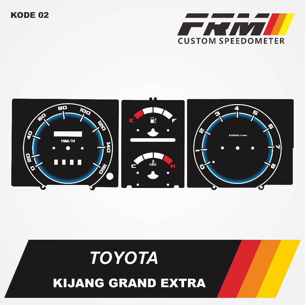Panel speedometer custom papan speedometer kijang grand extra RPM