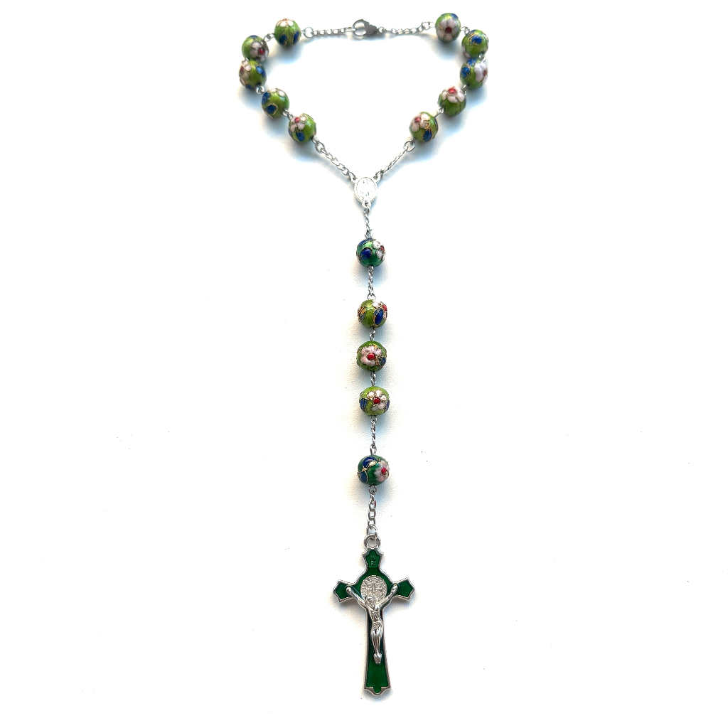 Rosario Mobil Hijau Batu Lukis Anti Karat, Rosario Makassar