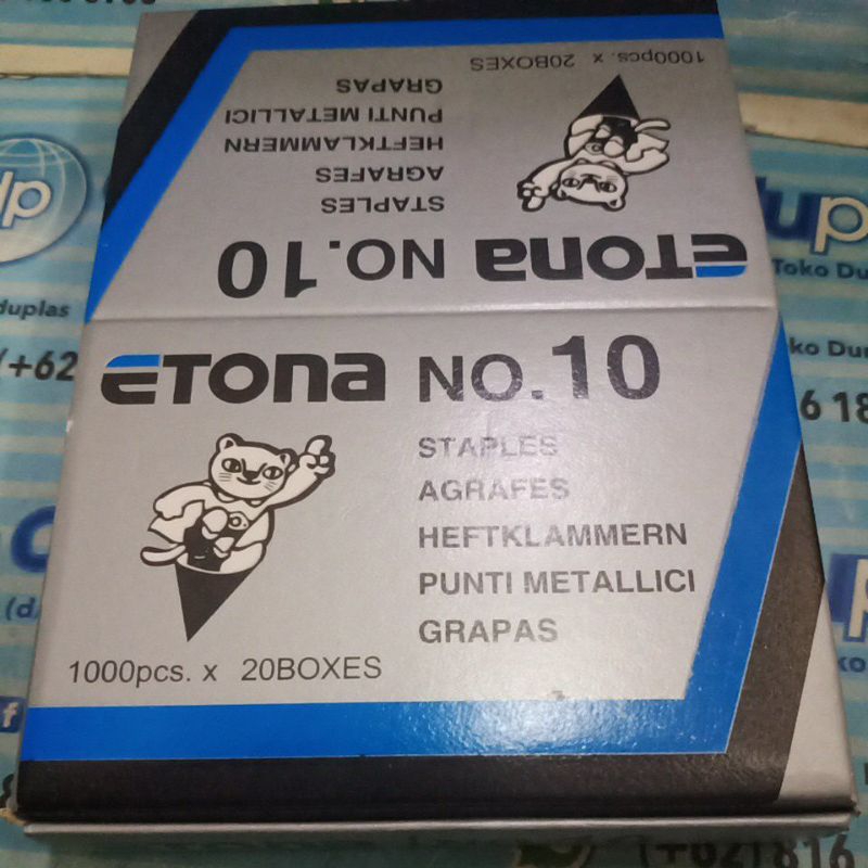 

Refil isi Staples Etona No 10 isi 20 Box