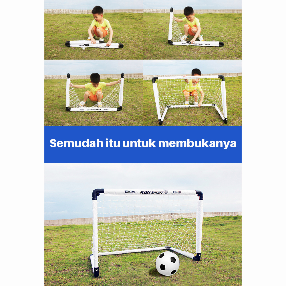 OneTwoFit Gawang sepak bola anak-anak lipat portabel indoor &amp; outdoor Foot Ball Sport