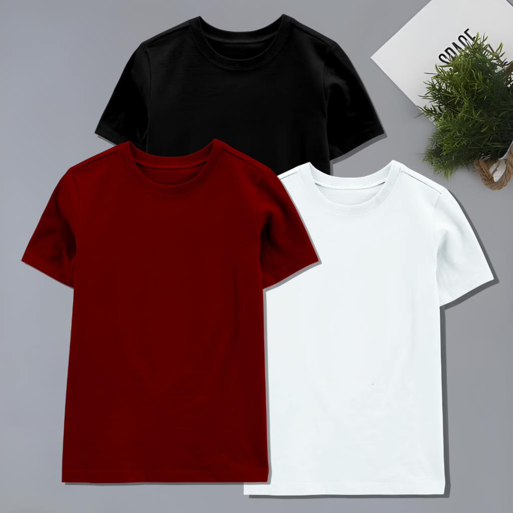Kaos Polos Anak Cotton Combed 30s 1-12 Tahun Baju Kaos Polos Anak Kaos Polos Anak 2 Tahun