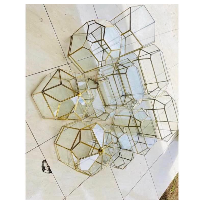 

Set Kotak Seserahan Hantaran Terrarium Kaca