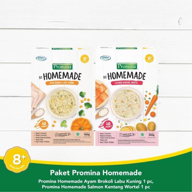 Promina Homemade 8+ / Bubur Bayi 8 bulan Mpasi