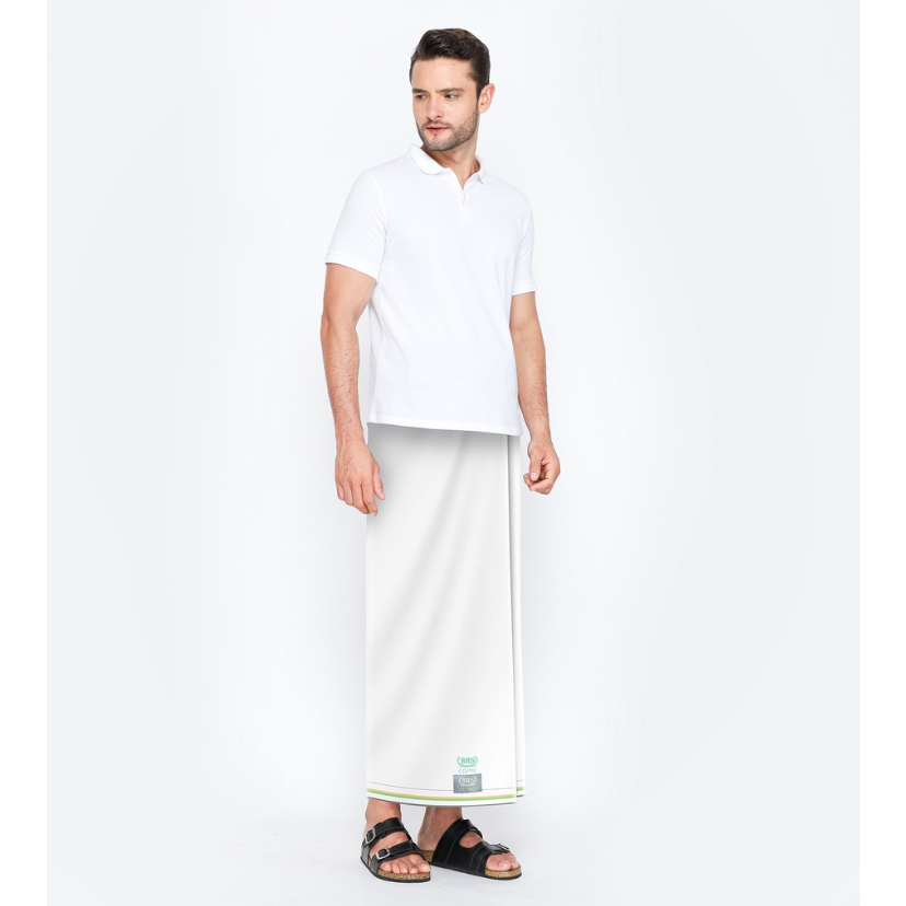 Sarung BHS Cosmo Silver Warna Polos Putih