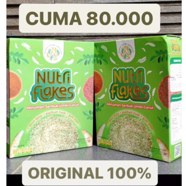 

Nutri flakes minuman serbuk umbi garut 280gr