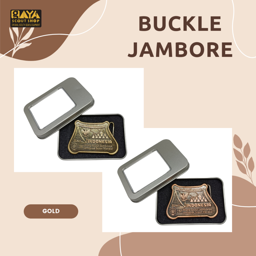 Buckle Belt Pramuka Jambore Dunia Kuningan Termurah
