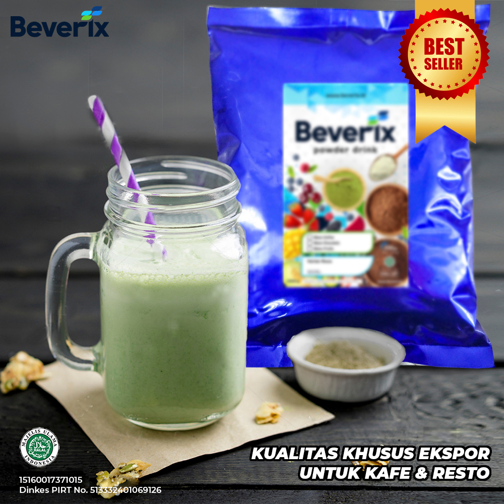 

Bubuk Minuman Boba Rasa Green Tea Matcha Beverix Fresh Powder Drink 1 Kg