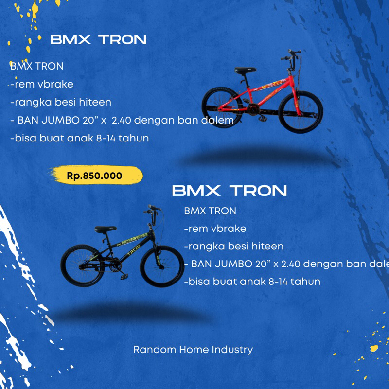 BMX TRON ANAK 7-15 TAHUN