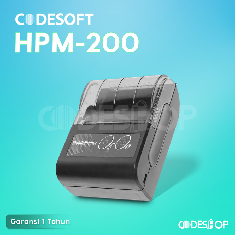 RECEIPT PRINTER CODESOFT HPM-200 PRINTER MOBILE BLUETOOTH HPM 200