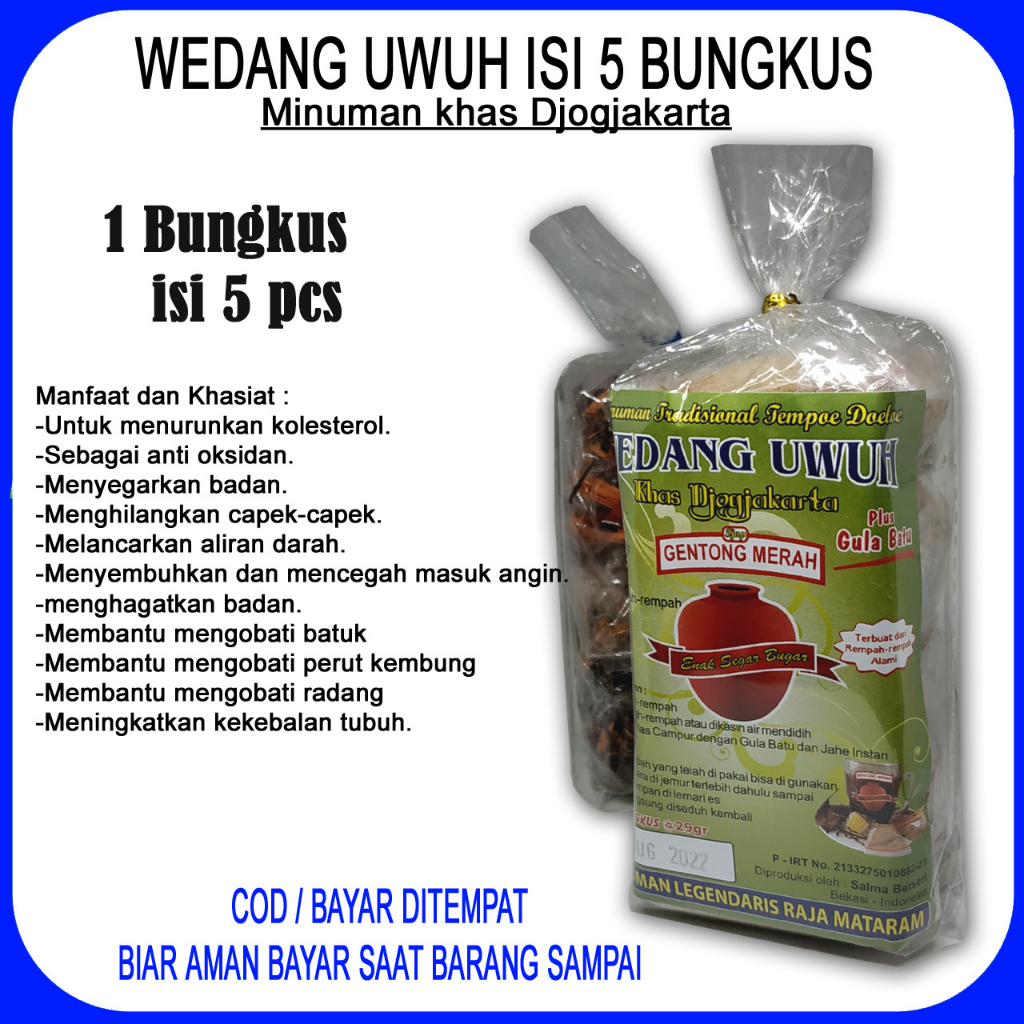 

Wedang uwuh minuman Khas Jogja cap Gentong isi 5