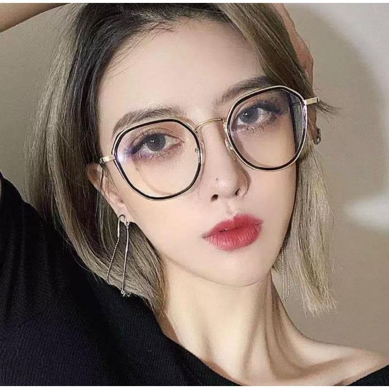 Frame Kacamata Korea Bulat Unisex