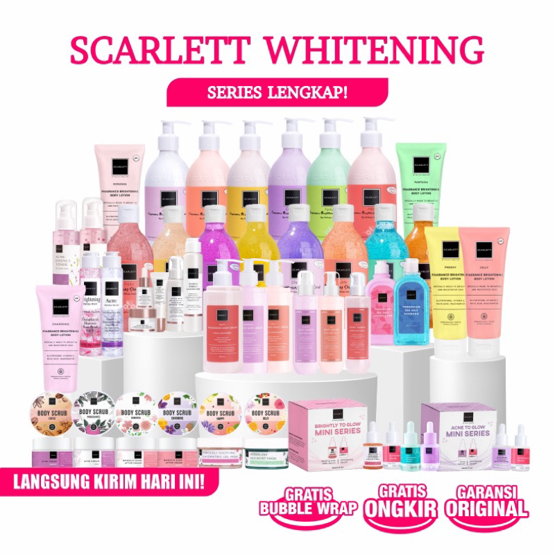 SCARLETT WHITENING / SCARLET ORIGINAL BODY LOTION | BODY WASH | SCRUB | LULUR | DAY CREAM | NIGHT CR