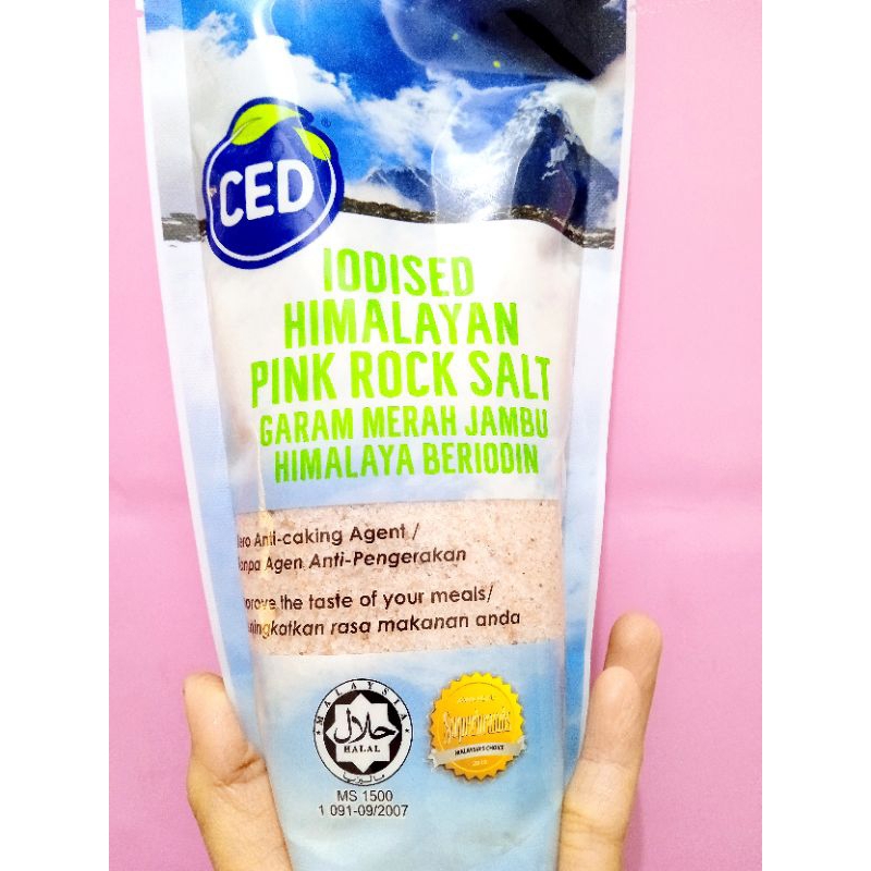 

Garam ced himalaya asli CED 500g original / mineral rock salt 100% organik 400g