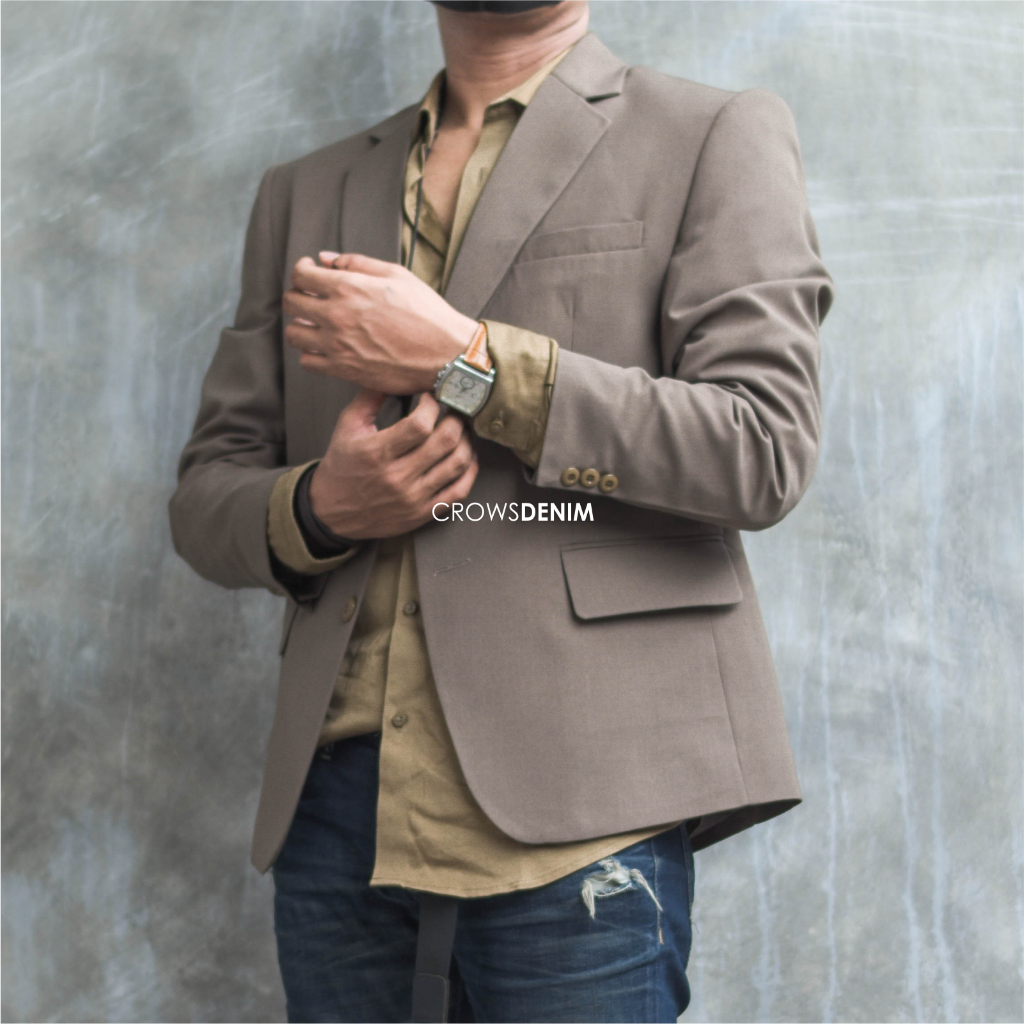 Jas Coklat, Jas Pria, Jas Nikah, Jas Slimfit