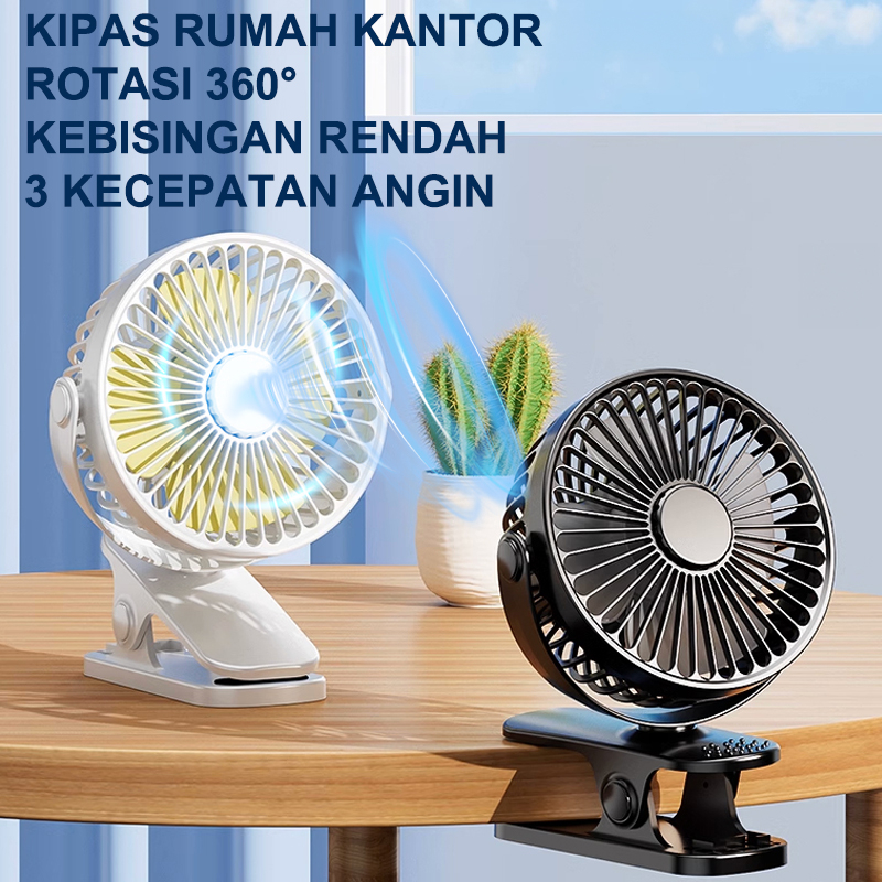 Kipas Angin Meja Mini Jepit Portable USB/kipas angin kecil kipas angin murah/Rotating Kipas Angin