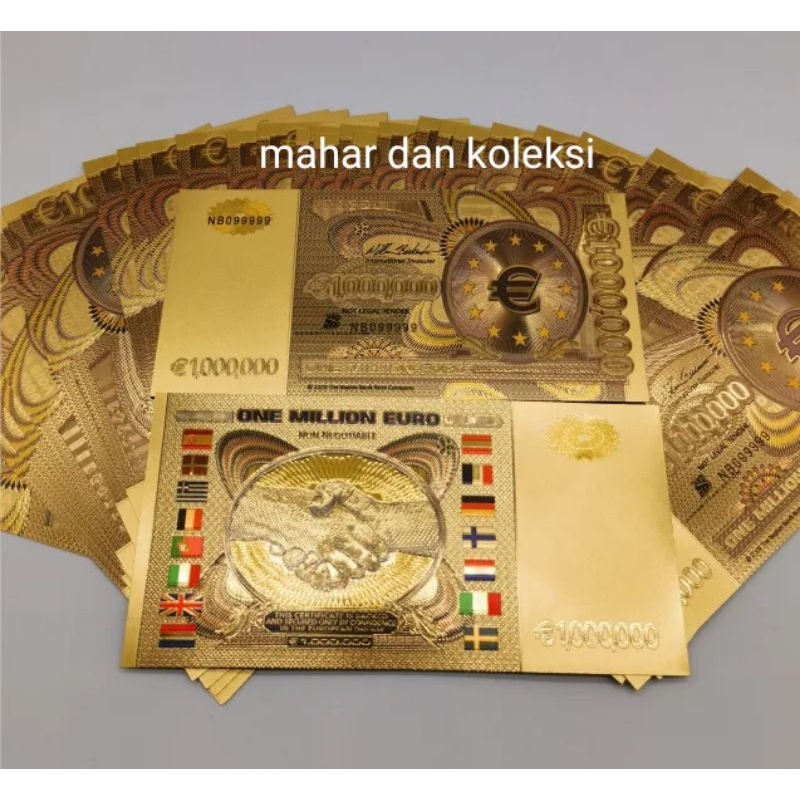 SOUVENIR GOLD FOIL EURO SALAMAN / 1.000.000 EURO GF010
