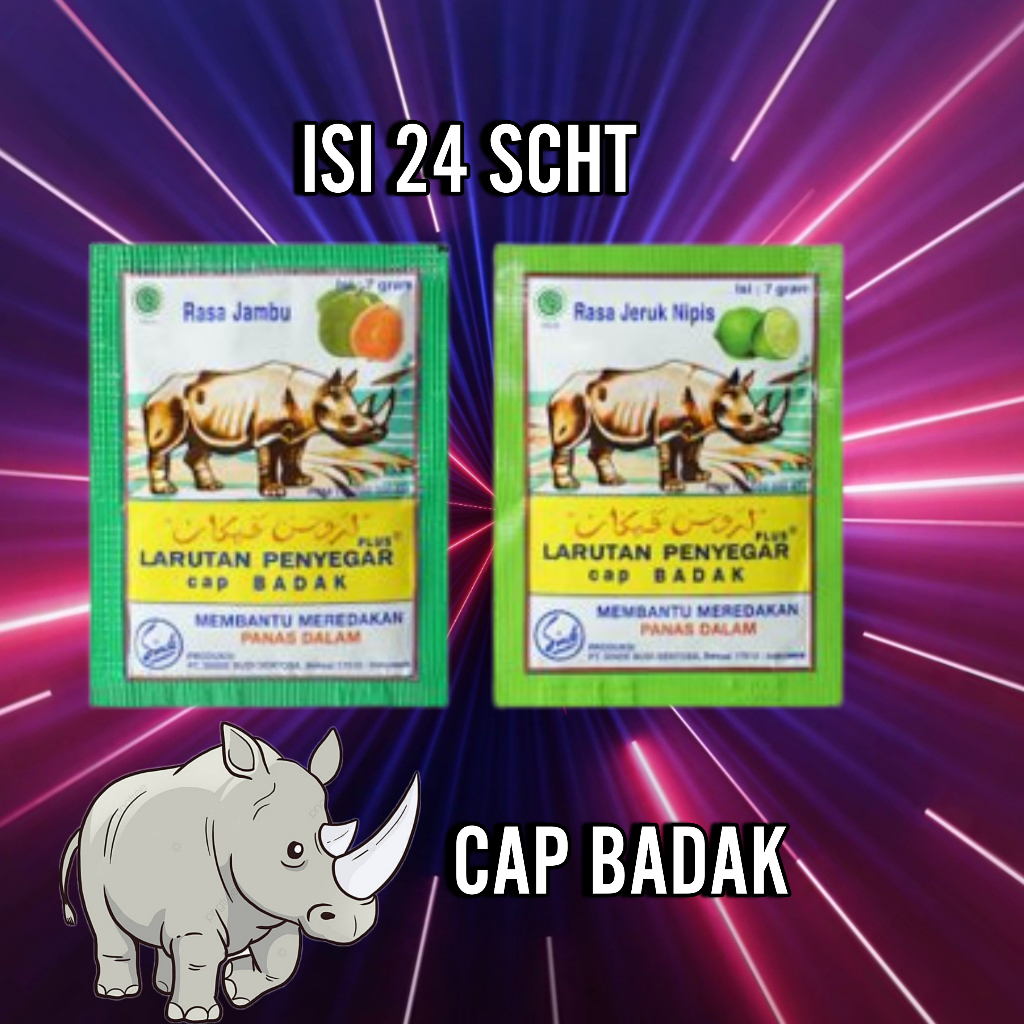 larutan penyegar cap badak sachet