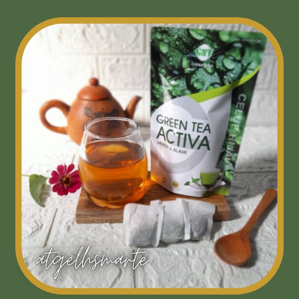

❤[PROMO ⚡PECIAL!!!]❤ Teh pelangsing GREEN TEA ACTIVA ( kemasan URAI ) ready stok