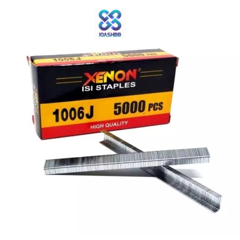 

Isi Staples 1006J isi 5000bh Paku Tembak XENON- Refill Air Nailer Stapler Gun XENON