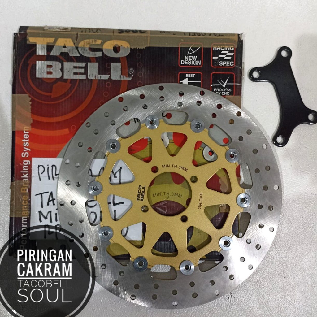 Piringan cakram TACOBELL polos Mio soul 300/Vario beat 110 300