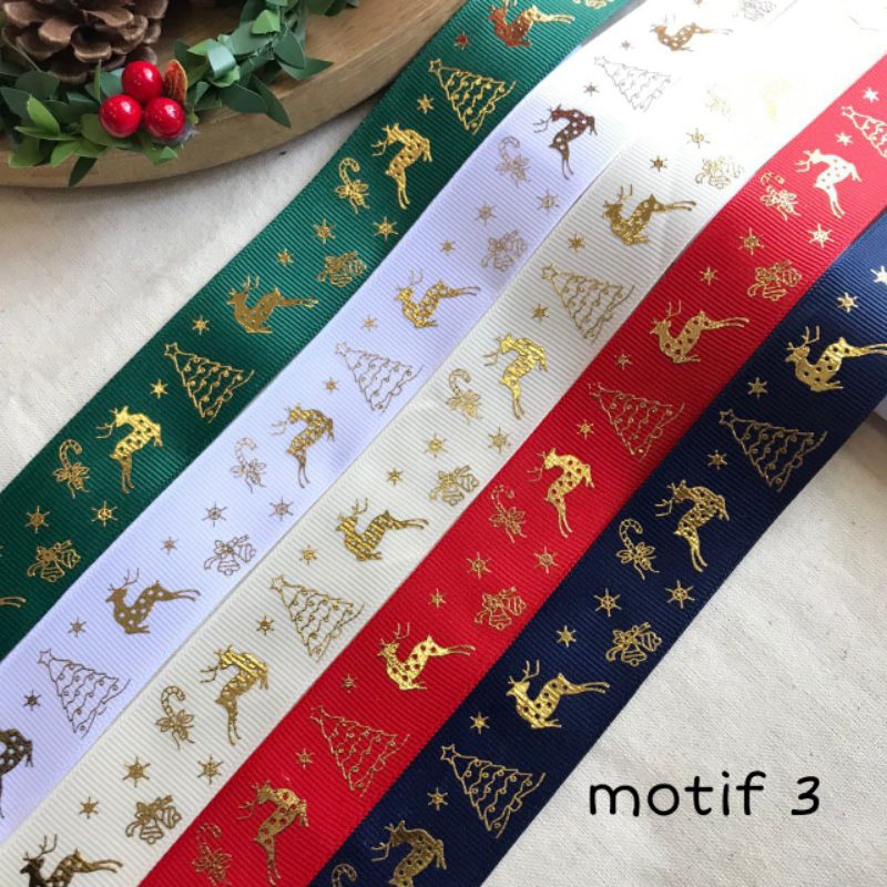 

1YARD - PITA NATAL MERRY CHRISTMAS /MERRY CHRISTMAS MOTIF RUSA/PITA HAMPERS NATAL