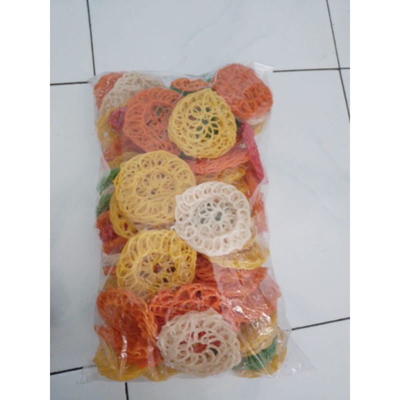 

Kerupuk Mawar Jumbo Warna 1kg