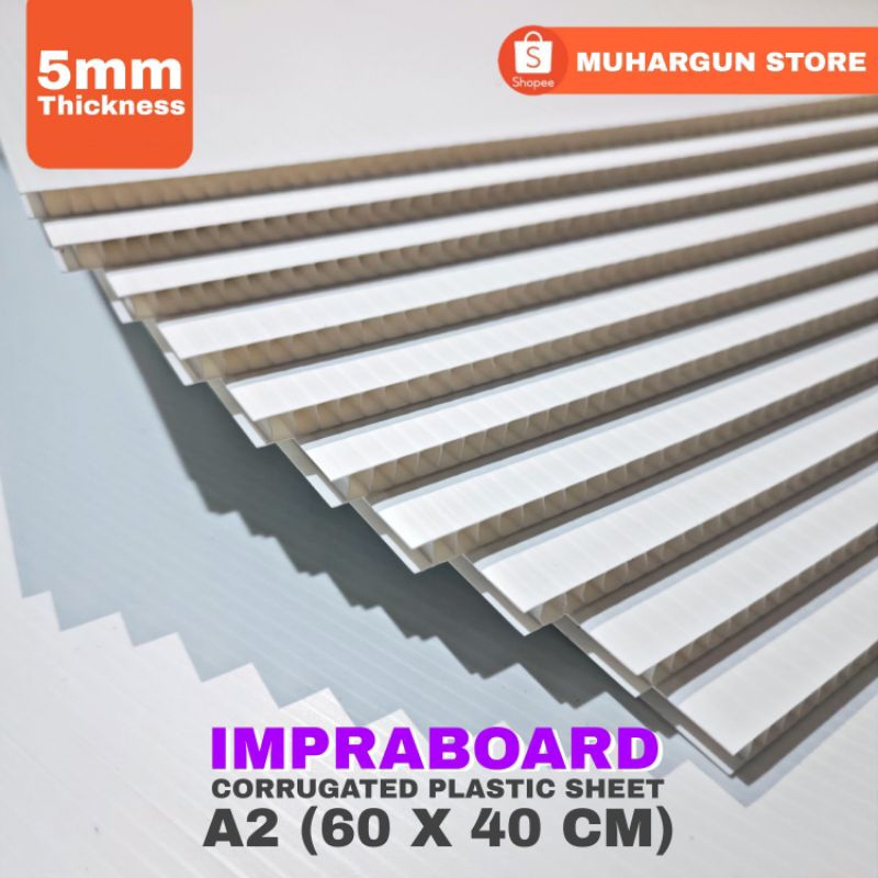 

Infraboard Impraboard 5mm A2 60 X 40 cm / 60x40 cm / 40x60 cm PP Board Art Board