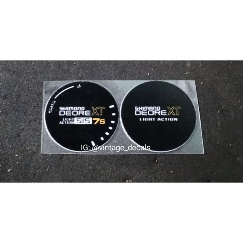 sticker decals tumb shifter deore XT