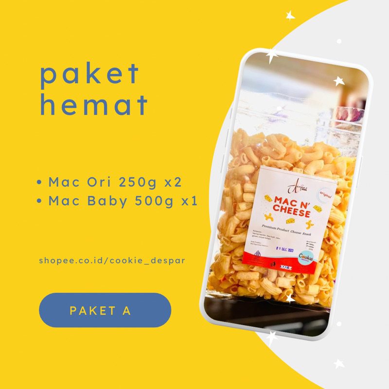 

DESPAR COOKIES-MAC N’ CHEESE PAKET HEMAT A