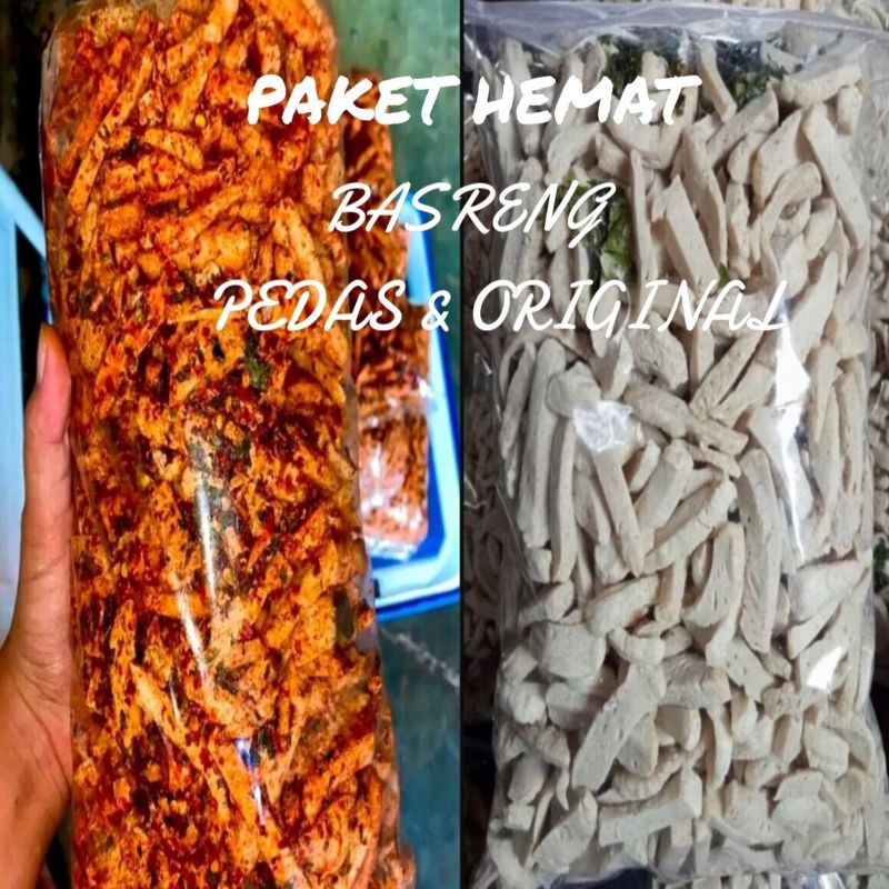 

Paket hemat Basreng original + Basreng pedas daun jeruk 1kg