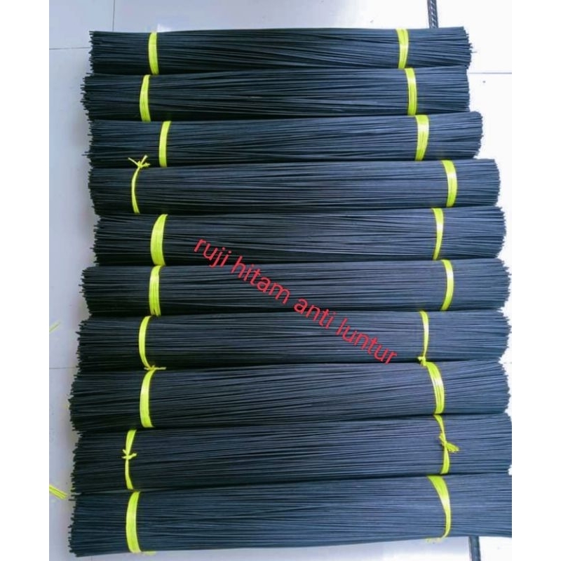 Ruji hitam sangkar burung 2mm panjang 55cm bambu kualitas super