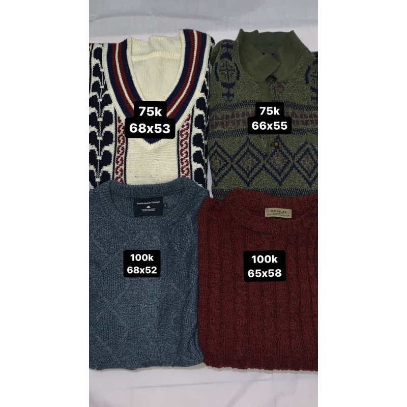 Paket Usaha Thrift Knitwear Brand Uniqlo