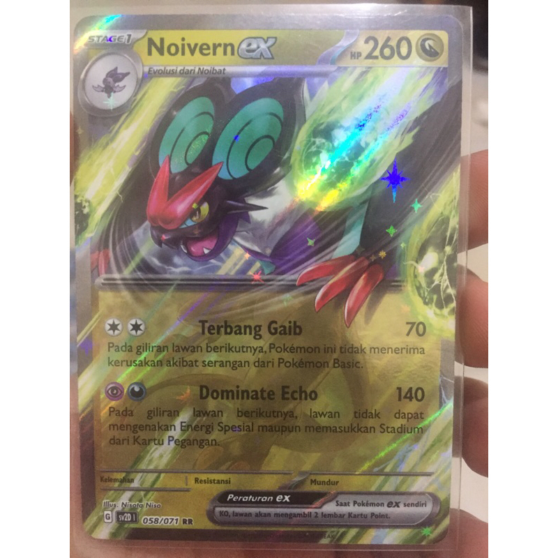 KARTU POKEMON NOIVERN ex RR INDONESIA HOLO
