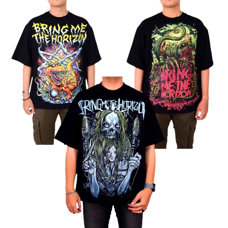 KAOS BRING ME THE HORIZON KAOS BMTH KAOS BOOTLEG BIG SIZE T-SHIRT OVERSIZE
