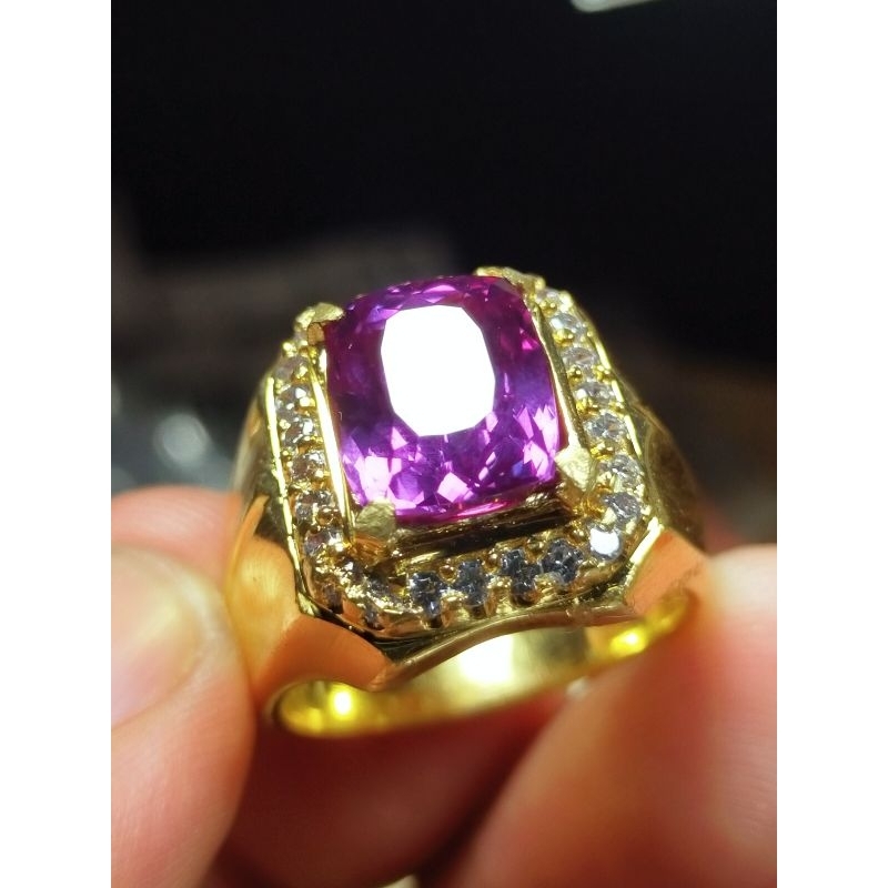 BATU CINCIN PERMAT NATURAL ALEXANDRITE CHRYSOBERYL HIGH QUALITY