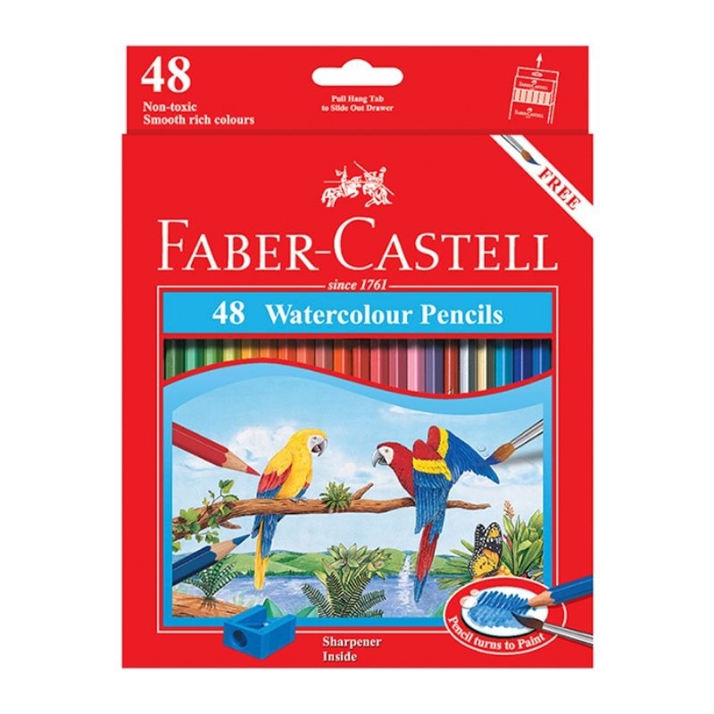 

Faber-Castell 48 Water colour pencils - Pensil Warna Faber-Castell 48 warna