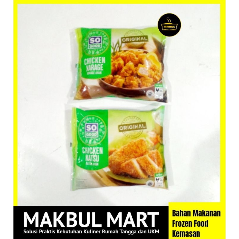 

SO GOOD Chicken Katsu dan Karage 400gr