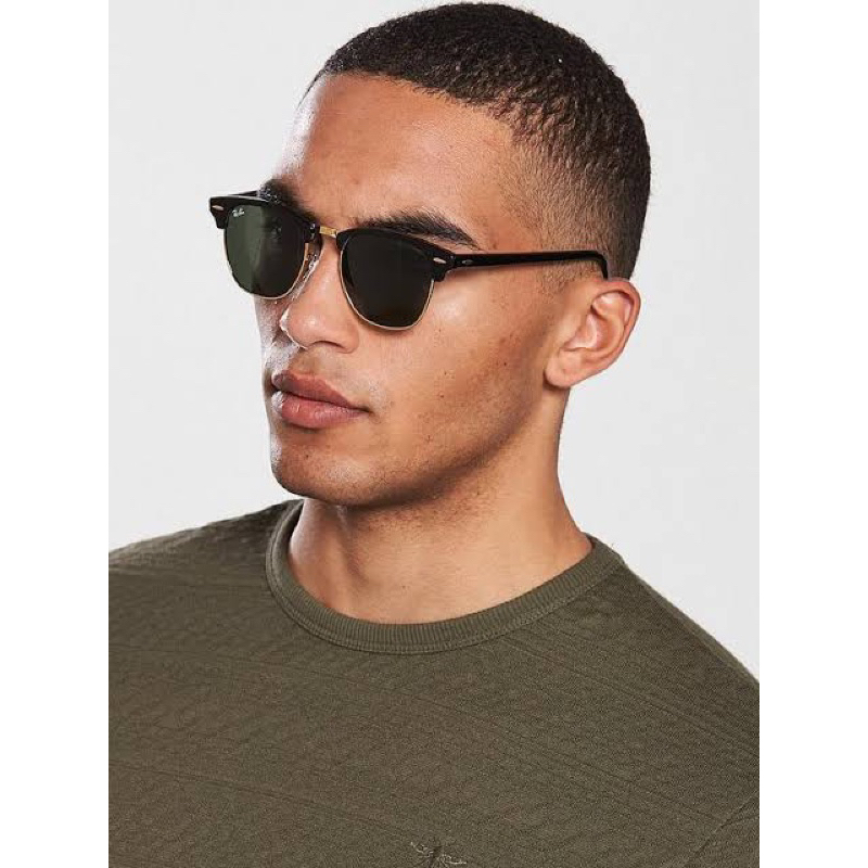 frame kacamata fashion sunglasses kacamta hitam lensa kaca premium ray-ban unisex