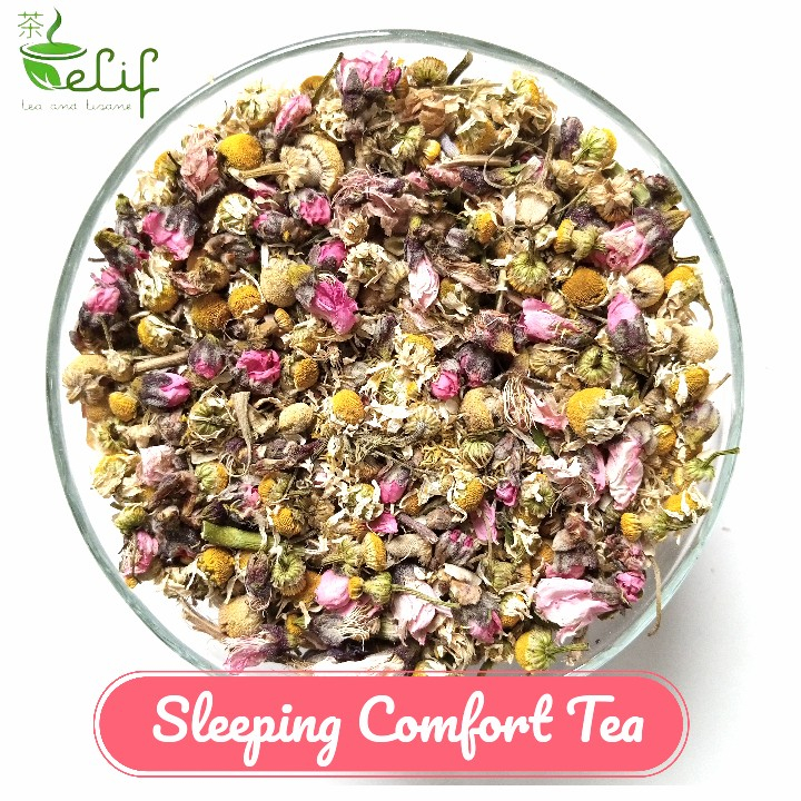 

ELIF TEA Bulk Pack Sleeping Comfort Tea : Passionflower, Chamomile, Lavender, Holy Basil