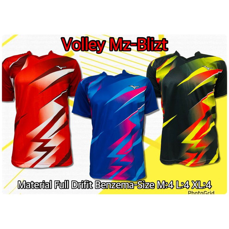 JERSEY VOLLEY - JERSEY FUTSAL PRINTING - BAJU OLAHRAGA VOLLEY PRINTING - ATASAN VOLLEY MIZUNO