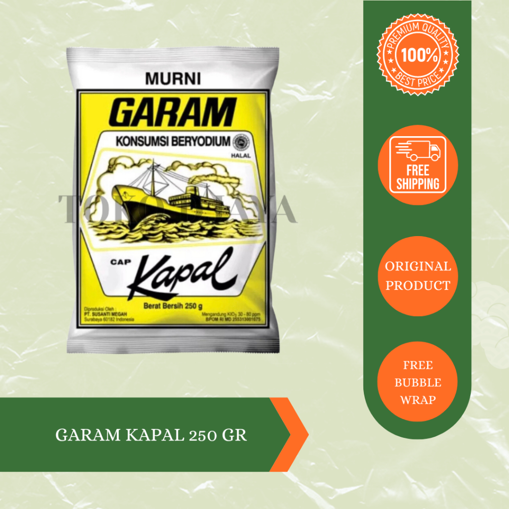 

Garam Cap Kapal Beryodium 250g