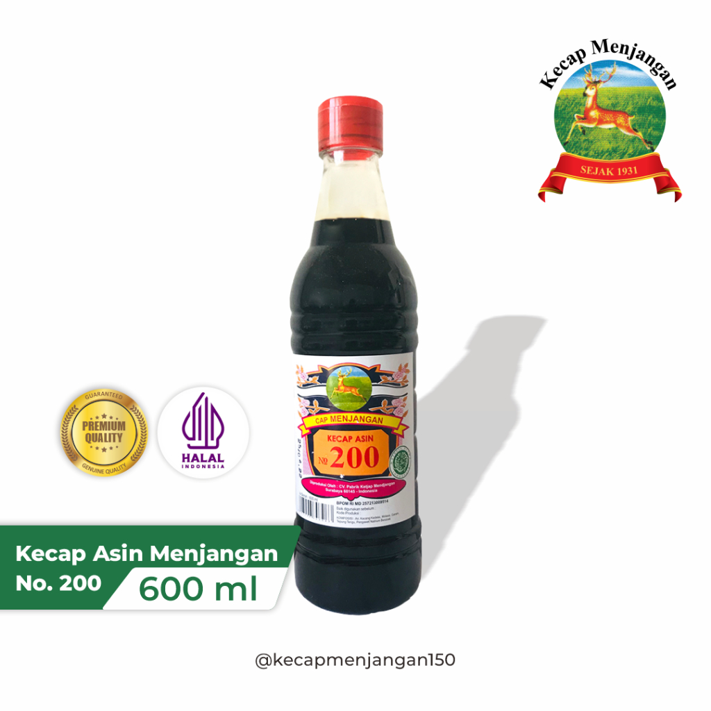 

Kecap Asin Menjangan No. 200 - 600 ml