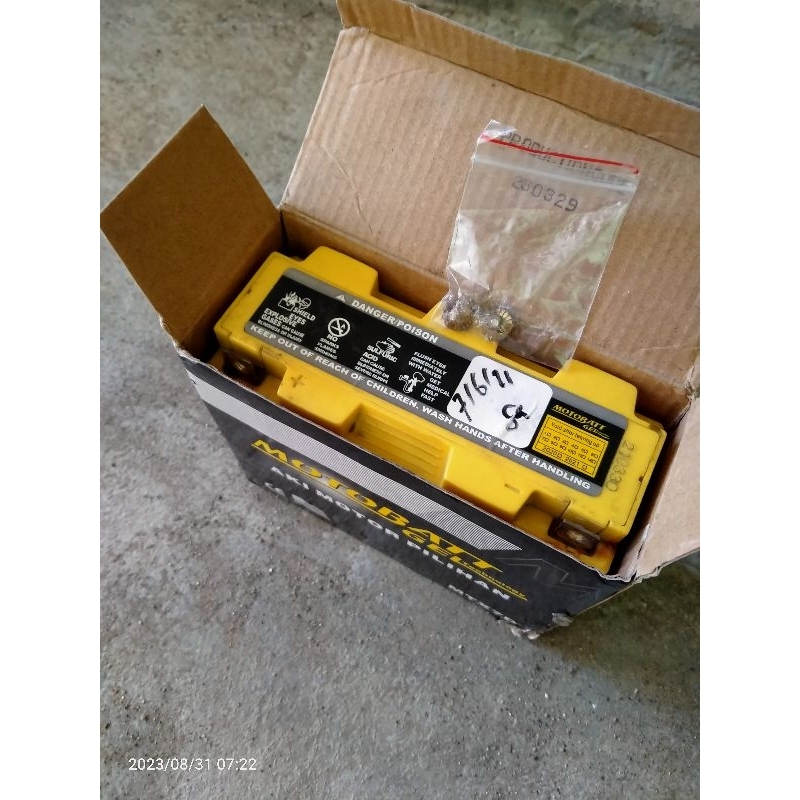 Aki motobatt tiger scorpio Nouvo