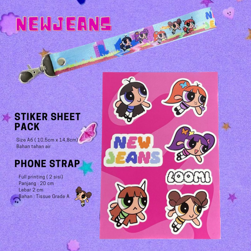 NEWJEANS FANKIT GANCI LANYARD KEYCHAIN KPOP