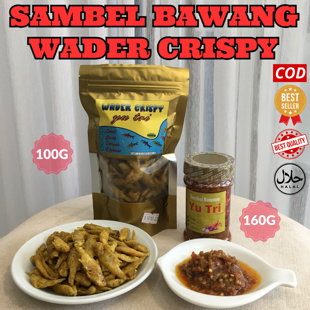 

PAKET HEMAT SAMBEL BAWANG 160 G + WADER CRISPY 100 G HALAL RENYAH GURIH PEDAS TANPA PENGAWET SNACK