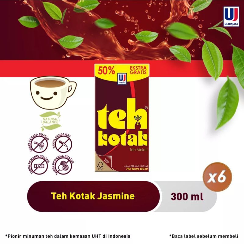

Teh Kotak 300ml isi 6 pack