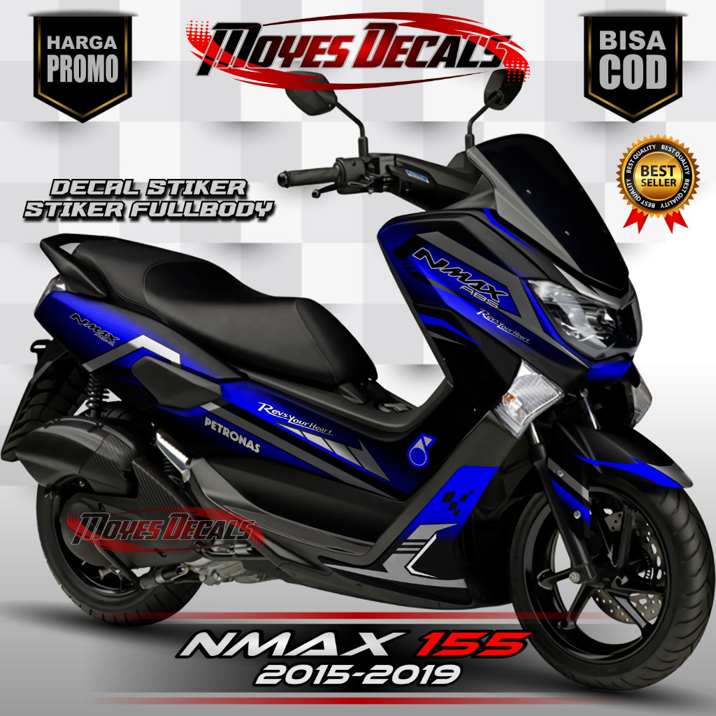 Decal Sticker Yamaha Nmax 155 Old Fullbody 2015-2019 Decal stiker nmax old / stiker nmax full body M