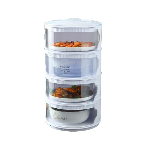 Tudung Saji Susun 4 Tingkat Rak Makanan Susun Kotak Penyimpanan Serbaguna